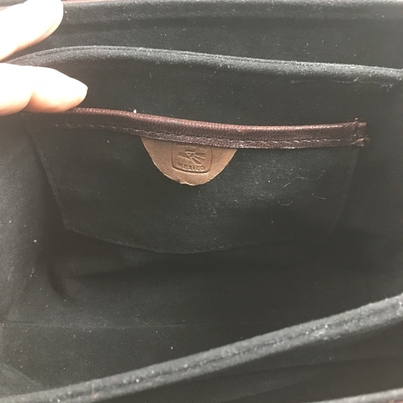 Handmade Tooled Leather Satchel Bag - Picture 8 of 8